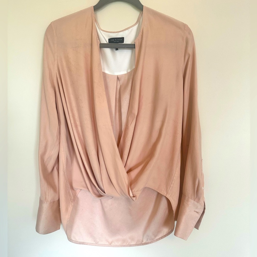Rag & Bone lei wrap blouse